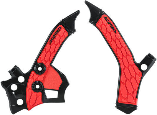 ACERBIS X-Grip Frame Guards - Black/Red 2726851042