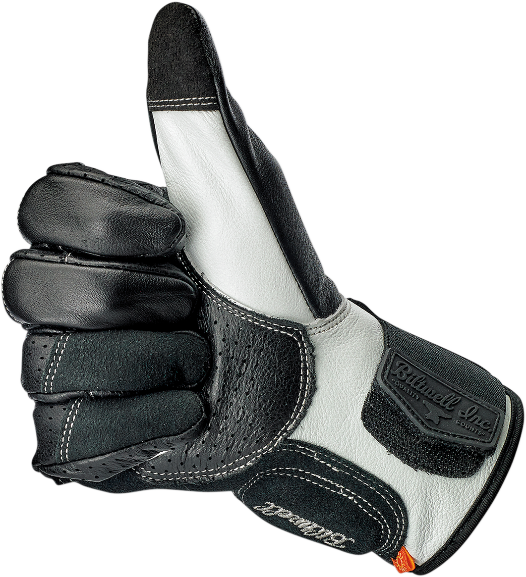 BILTWELL Borrego Gloves - Black/Cement - Large 1506-0104-304