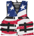 AIRHEAD SPORTS GROUP Youth Stars & Stripes PFD Vest - Red/White/Blue 30098-03-A-US
