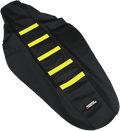 MOOSE RACING Ribbed Seat Cover - Black Cover/Yellow Ribs - Suzuki RMZ45018-335