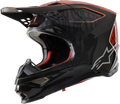ALPINESTARS Supertech M10 Helmet - Alloy - MIPS - Black/Orange/Red - Medium 8301720-1403-MD