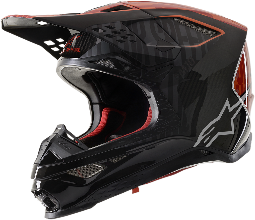 ALPINESTARS Supertech M10 Helmet - Alloy - MIPS - Black/Orange/Red - XS 8301720-1403-XS