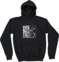 MOOSE RACING Youth Split Personality Hoodie - Black - Large 3052-0675
