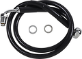 DRAG SPECIALTIES Brake Line - +6" - Black - '18-'21 Softail 618601-6BLK