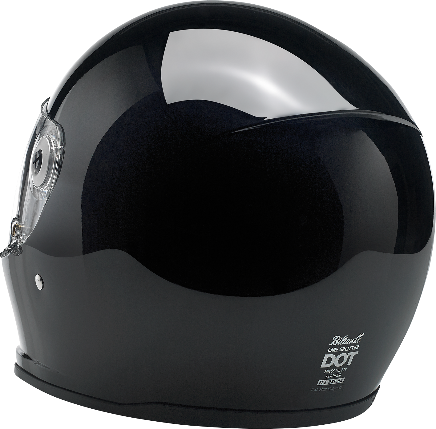 BILTWELL Lane Splitter Helmet - Gloss Black - XL 1004-101-105