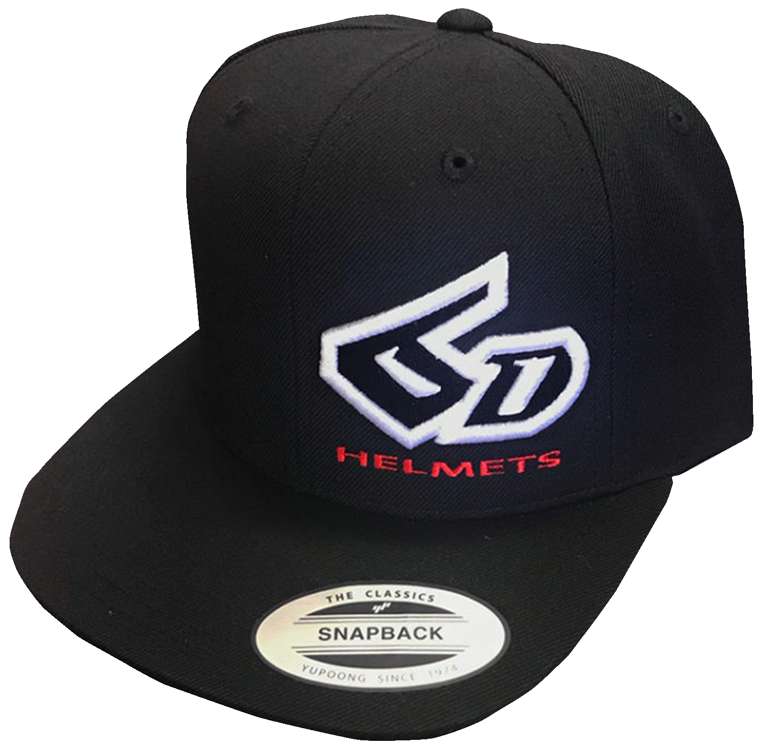 6D Logo Classic Snapback Hat - Black - One Size 52-3300