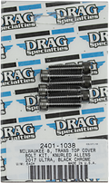 DRAG SPECIALTIES Transmission Top Bolt Kit - Black/Chrome - M8 MK786BK