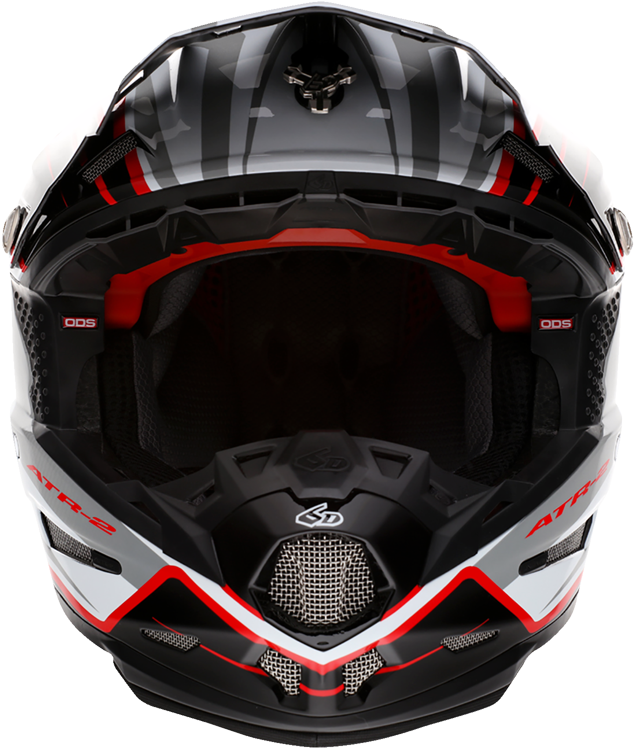 6D ATR-2 Helmet - Phase - White/Red - Large 12-2837