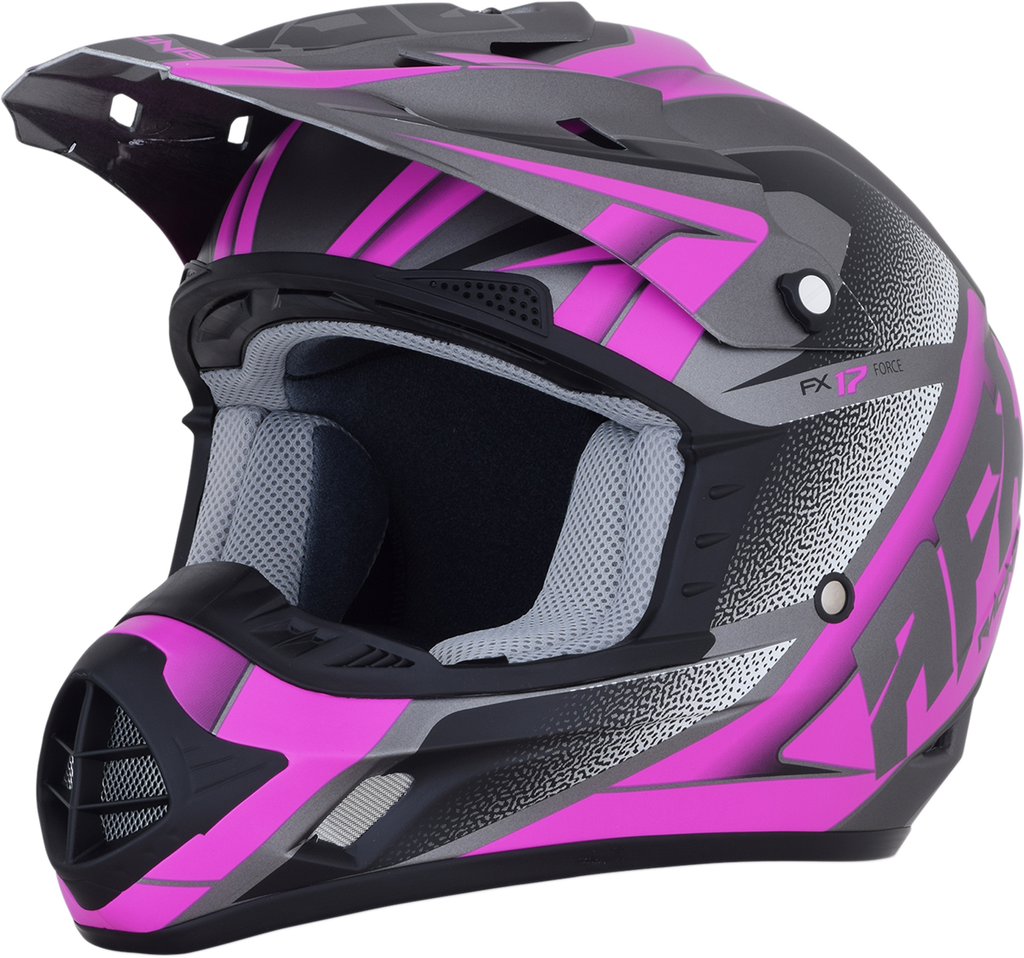 AFX Fx-17 Helmet - Force - Frost Gray/Fuchsia - Small 0110-5209