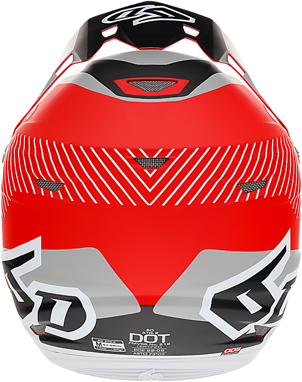 6D ATR-2 Helmet - Fusion - Red - XL 12-2938