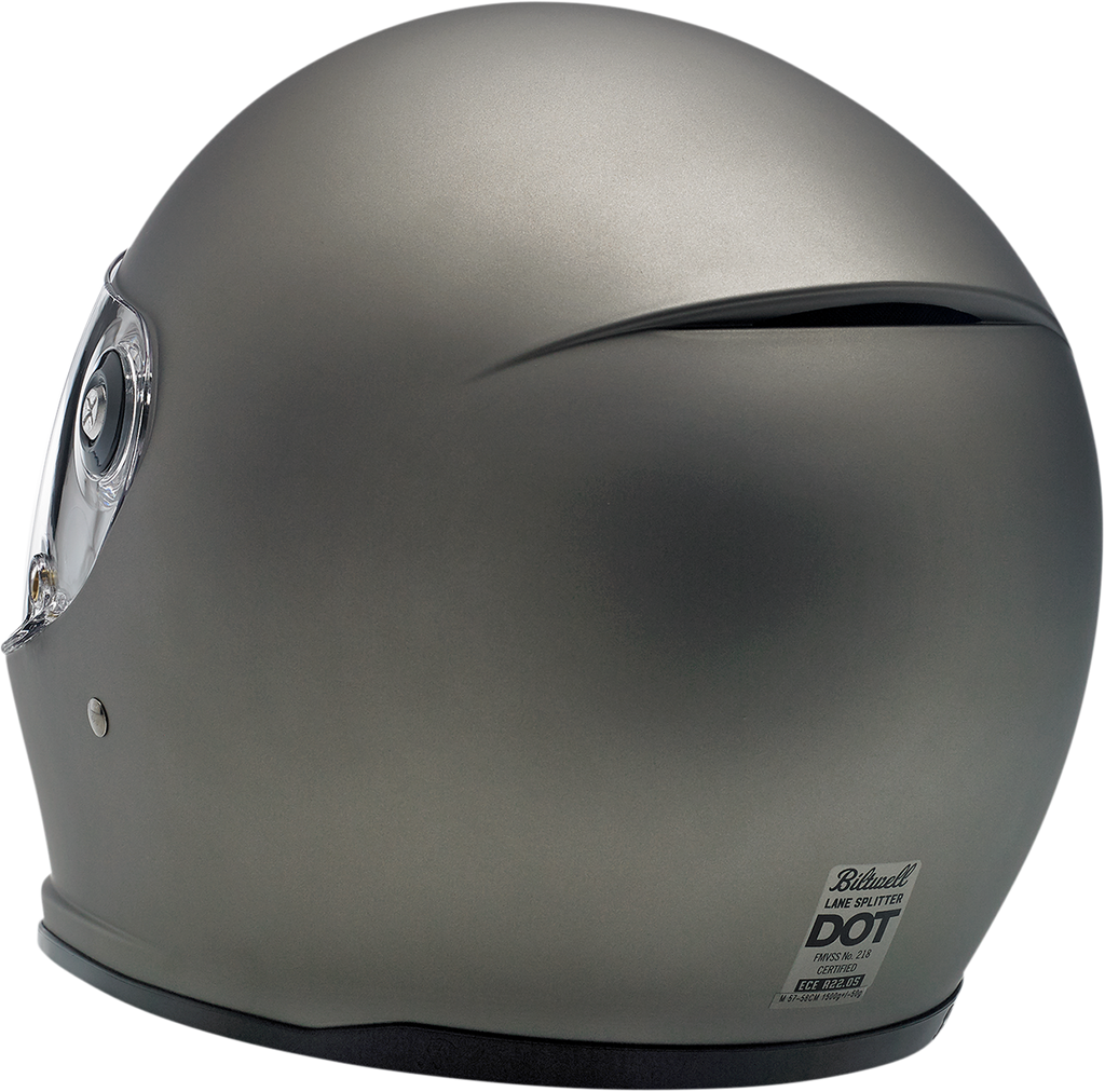 BILTWELL Lane Splitter Helmet - Flat Titanium - 2XL 1004-803-106