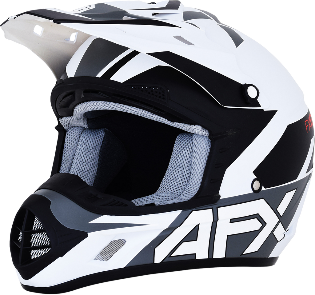AFX FX-17 Helmet - Aced - Matte White/White - Medium 0110-6495
