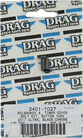 DRAG SPECIALTIES Timer Cover Knurled Bolt Kit - Black/Chrome - M8 MK780BK
