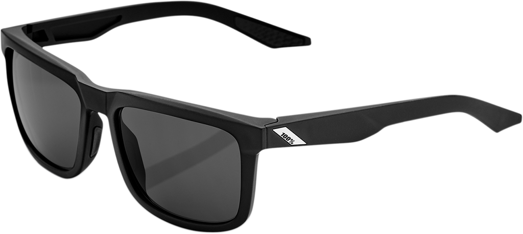 100% Blake Sunglasses - Matte Black - Smoke 61029-100-57