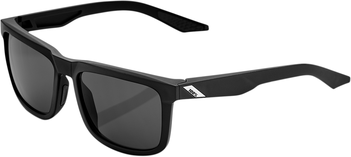 100% Blake Sunglasses - Matte Black - Smoke 61029-100-57