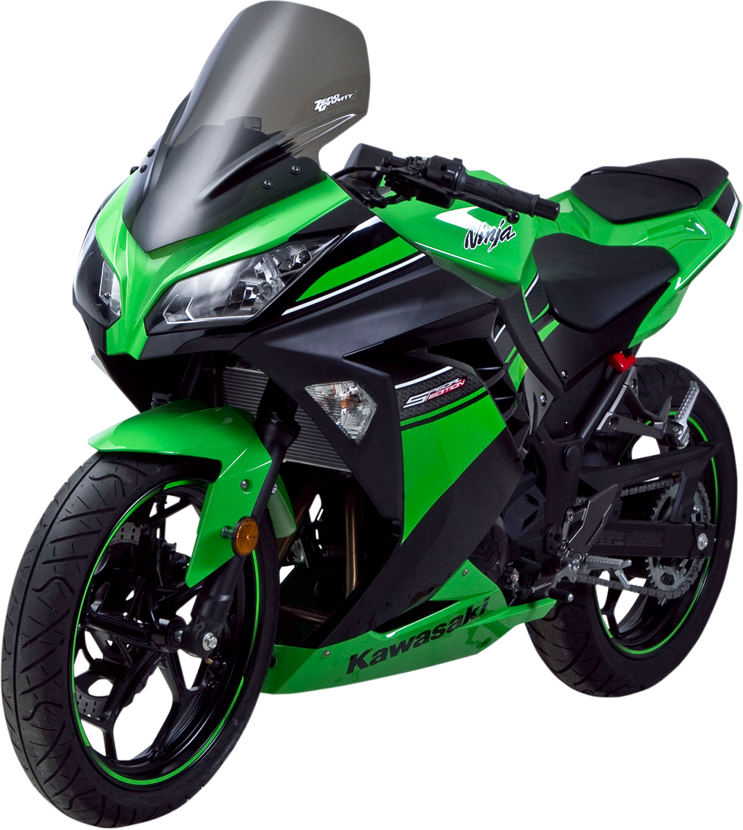 Zero Gravity Sport Winsdscreen - Smoke - Ninja 300 23-282-02