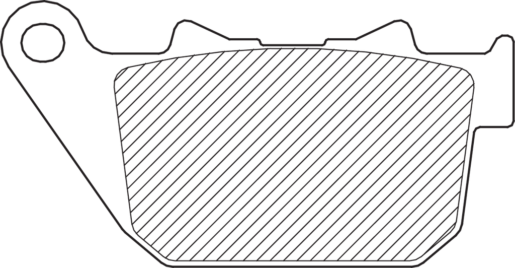DRAG SPECIALTIES Semi-Metallic Brake Pads - Rear 16-0918SCP