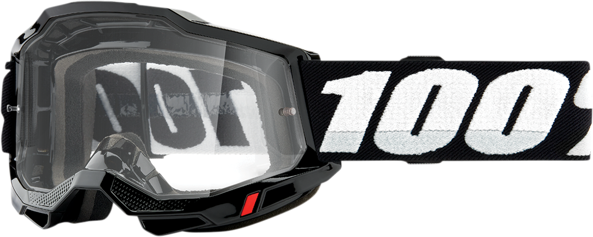 100% Accuri 2 Goggles - Black - Clear 50013-00001