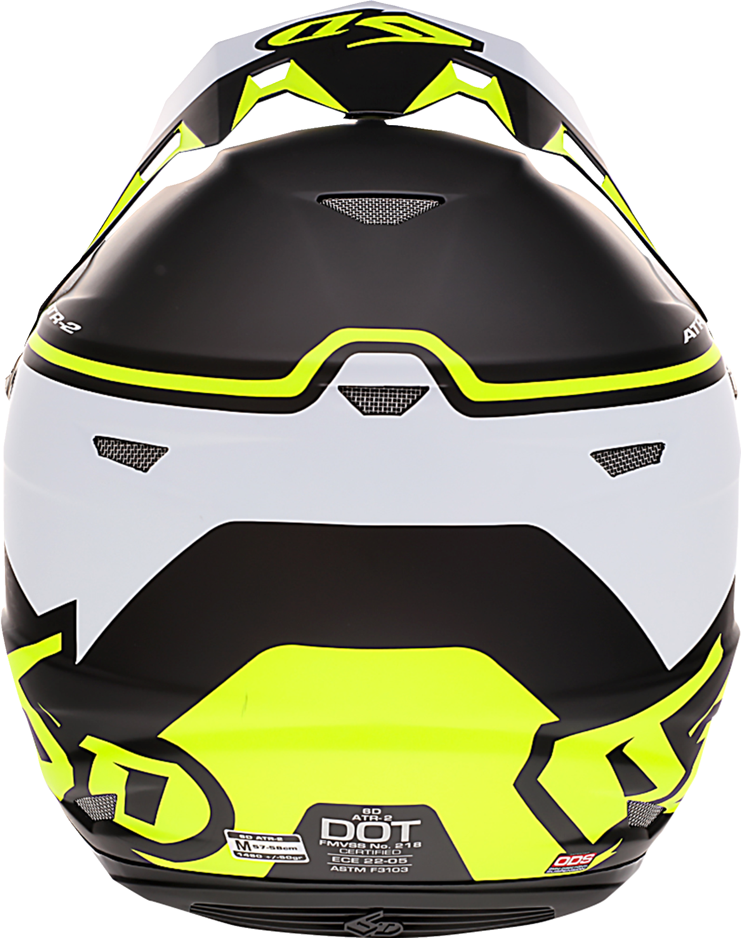 6D ATR-2 Helmet - Drive - Neon Yellow - 2XL 12-2769