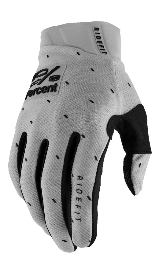 100% Ridefit Gloves - Slasher Silver - XL 10010-00043