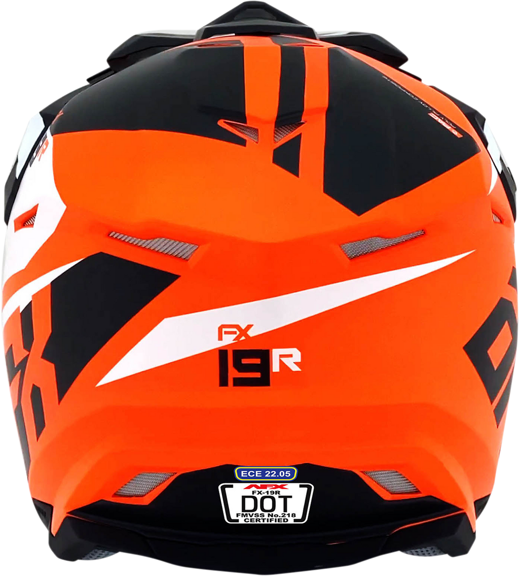 AFX FX-19R Helmet - Racing - Matte Orange - 2XL 0110-7087