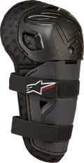 ALPINESTARS Youth Bionic Action Kickstart Guards - Knee - Black/Red 6540724-13-OS