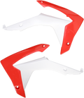ACERBIS Radiator Shrouds - White/Red 2314371030