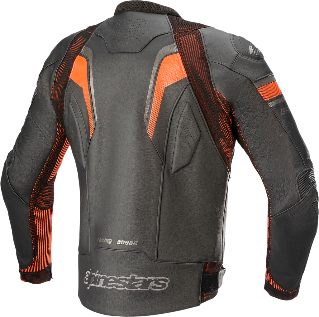 ALPINESTARS GP Plus R v3 Rideknit Leather Jacket - Black/Red Fluo - US 52 / EU 62 3100321-1030-62