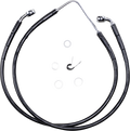 DRAG SPECIALTIES Brake Line - Front (Upper) - Black 660322-BLK