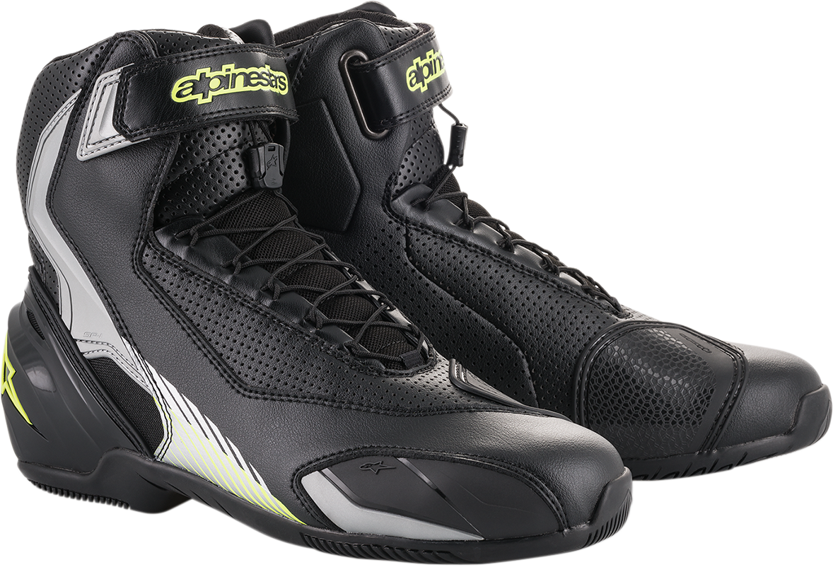 ALPINESTARS SP-1 v2 Vented Shoes - Black/Silver/Yellow Fluorescent - US 6.5 / EU 40 251131815940