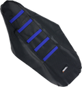 MOOSE RACING Ribbed Seat Cover - Black Cover/Blue Ribs - Yamaha YZF25003-332RT