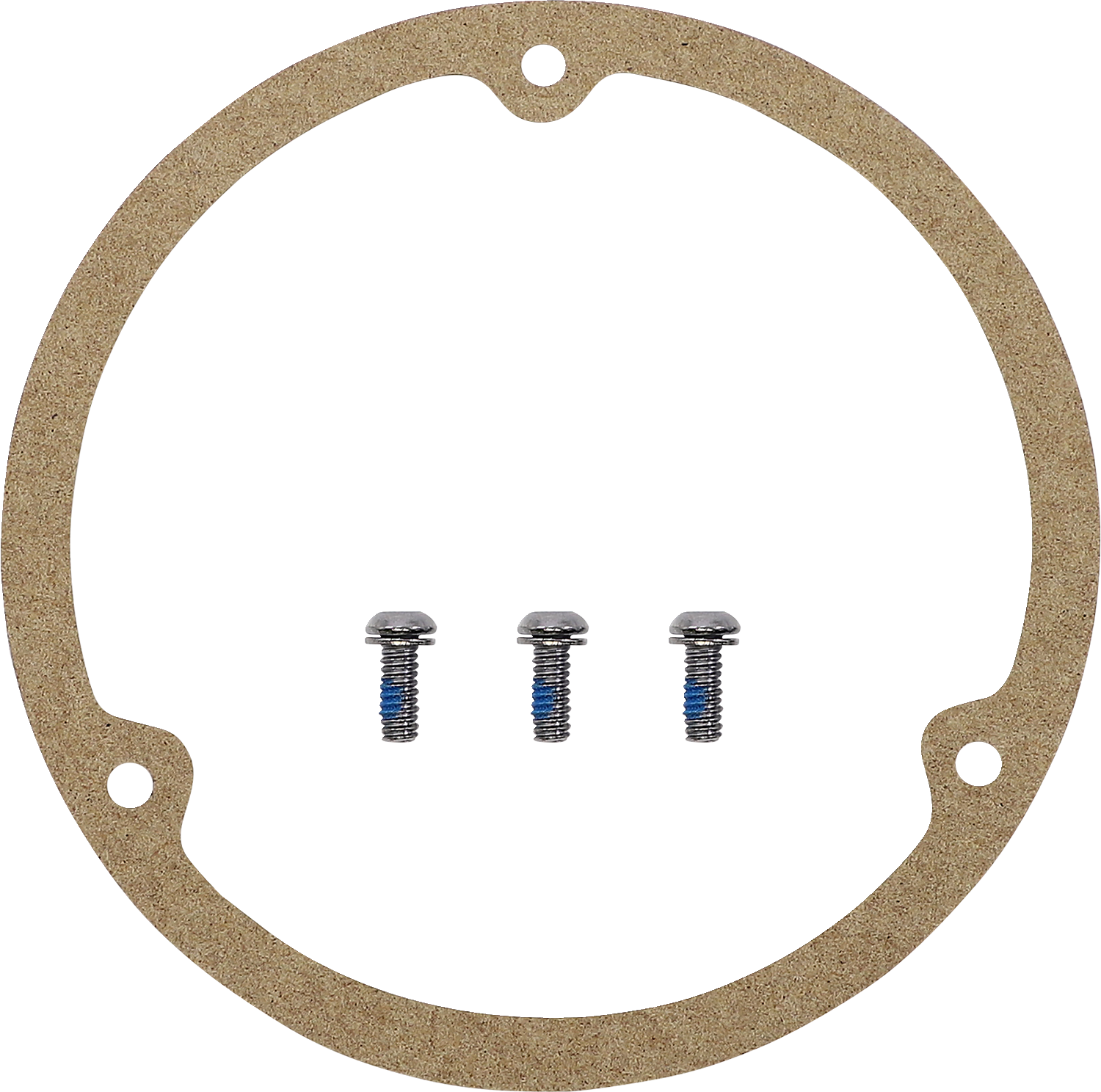DRAG SPECIALTIES Live to Ride Derby Cover - 3 Hole - Chrome 33-0010CA