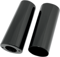 DRAG SPECIALTIES Fork Slider Covers - Gloss Black - Smooth - Extended +2" (8.5") 74538B