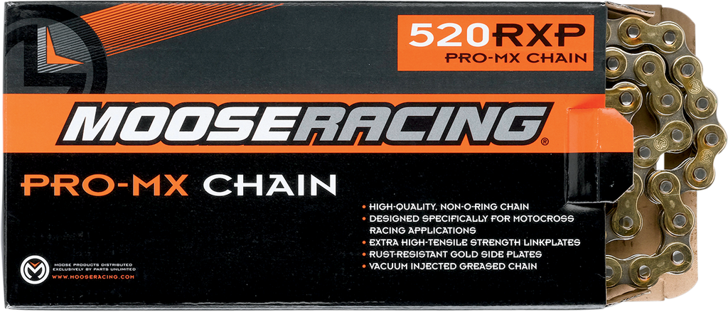 MOOSE RACING 520 RXP - Pro-MX Chain - Gold - 96 Links M574-00-96