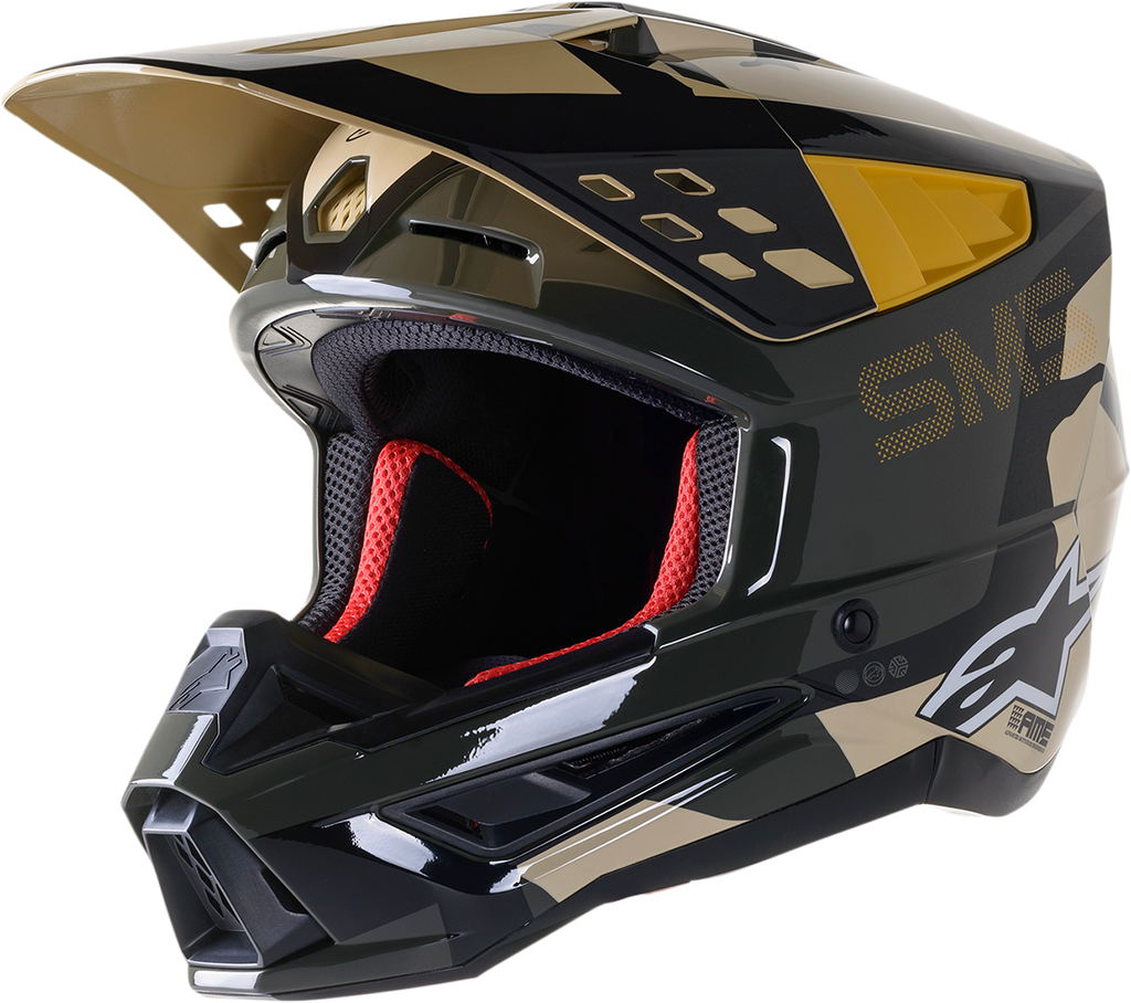 ALPINESTARS SM5 Helmet - Rover - Sand/Tangerine/Camo - 2XL 8303921-8049-2X