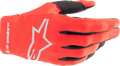ALPINESTARS Youth Radar Gloves - Mars Red/Silver - Medium 3541824-385-M