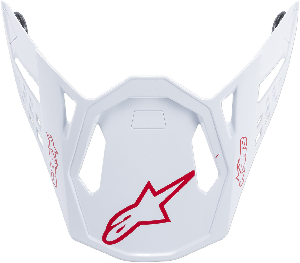 ALPINESTARS Supertech M10 Visor - Dyno - Red/Gloss White 8981319-2180