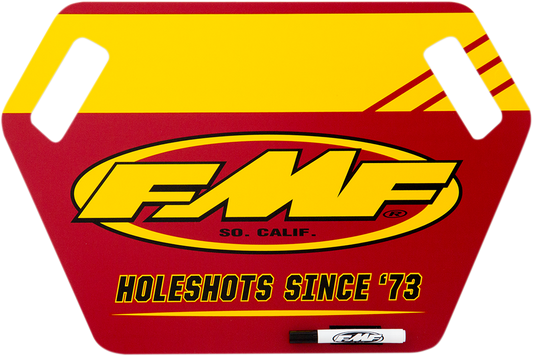 FMF Pit Board - Yellow/Red 010729 9501-0134