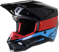 ALPINESTARS SM5 Helmet - Bond - Black/Red/Cyan - 2XL 8303522-1377-2X
