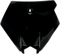 UFO Front Number Plate - Black KT03075-001