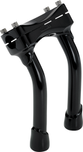 BILTWELL Risers - Murdock - Oversized - Pullback - 8" - Black 6414-201-08