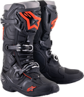 ALPINESTARS Tech 10 Boots - Black/Red Fluorescent - US 10 2010020-1030-10