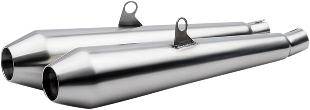 BRITISH CUSTOMS Predator Pro™ Mufflers - Brushed BC902-100-BR