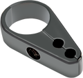 DRAG SPECIALTIES Cable Clamp - Dual Throttle - Die-Cast - 1-1/4" Frame - Black 11-0275GB