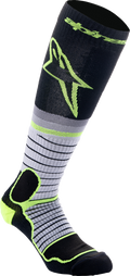 ALPINESTARS MX Pro Socks - Black/Gray/Yellow - Large 4701524-175-L