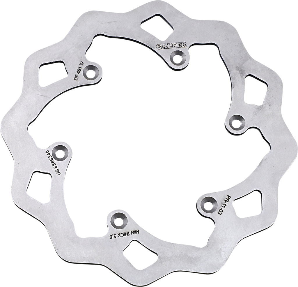 GALFER Wave® Rotor - Rear - Yamaha DF451W