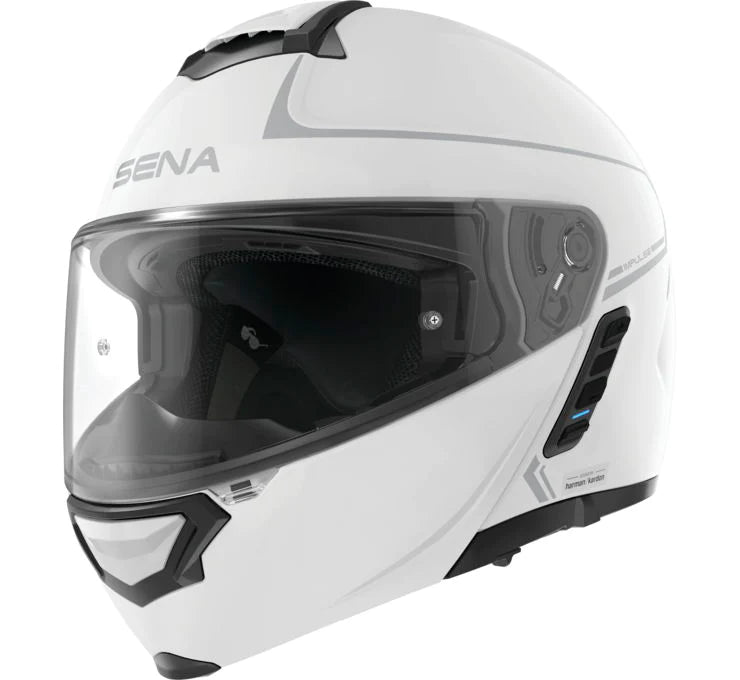 Sena Impulse Motorcycle Smart Helmet with Mesh Intercom WHITE