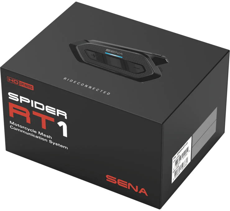 Sena Spider RT1 Low Profile Motorcycle Mesh Communication System Single