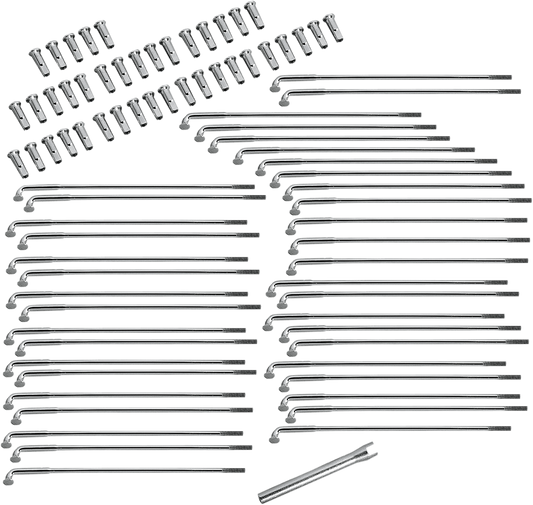 DRAG SPECIALTIES Spoke Set - Front/Rear - Chrome - 6-13/16" ACTUALLY 6 13/16" LONG 16-0516-BC629