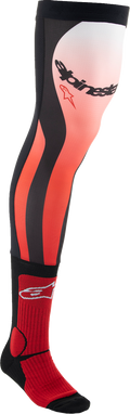 ALPINESTARS Knee Brace Socks - Black/Red - Large/XL 4701324-3012-LX